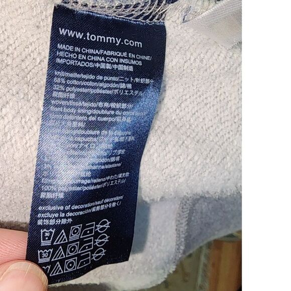 Tommy Hilfiger Blue & Grey Zipper Jacket Size XS - Picture 6 of 8